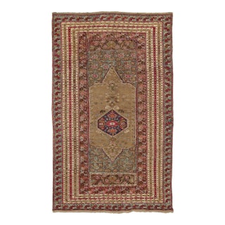 Vintage Turkish Rug With Intricate Medallion & Multi Border Design - Rug & Kilim For Sale