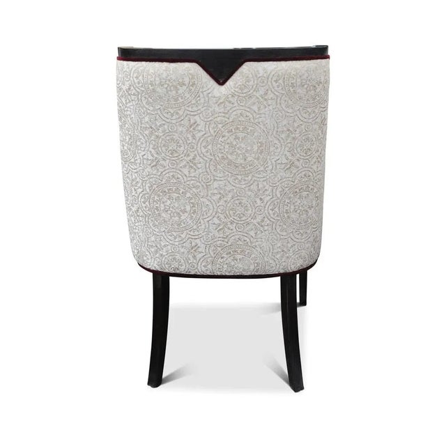 Empire Revival Gondola Dining Chair with Ebonised Frame For Sale - Image 6 of 10