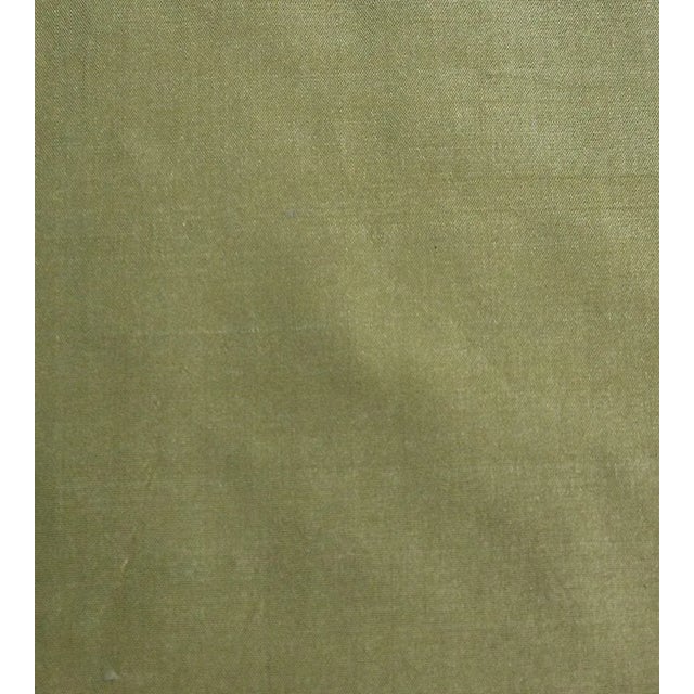 The House of Scalamandré Dynasty Taffeta Fabric, Olive For Sale