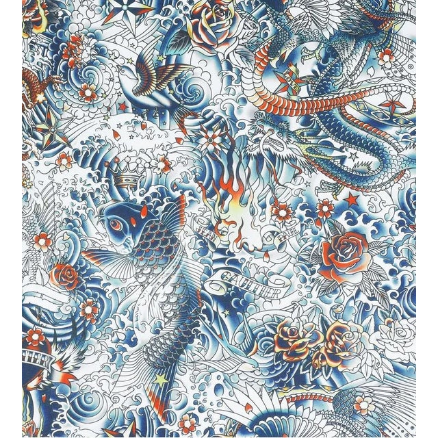 Contemporary Sample - Jean Paul Gaultier for The House of Scalamandr�� Iresumi Wallcovering, Multico For Sale - Image 3 of 3