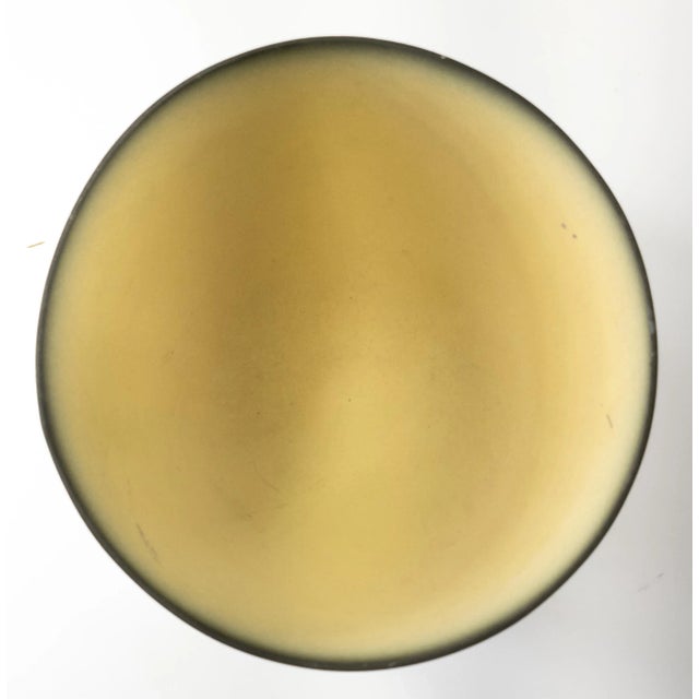 Mid-Century Modern Art Pottery Matte Pink Black Swirl Bowl, Signed For Sale In New York - Image 6 of 11