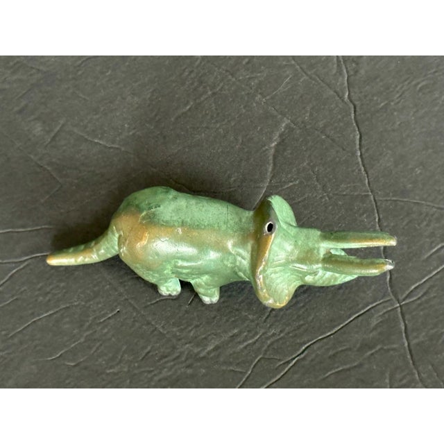 Metal Vintage Miniature Dinosaur Figurine For Sale - Image 7 of 10