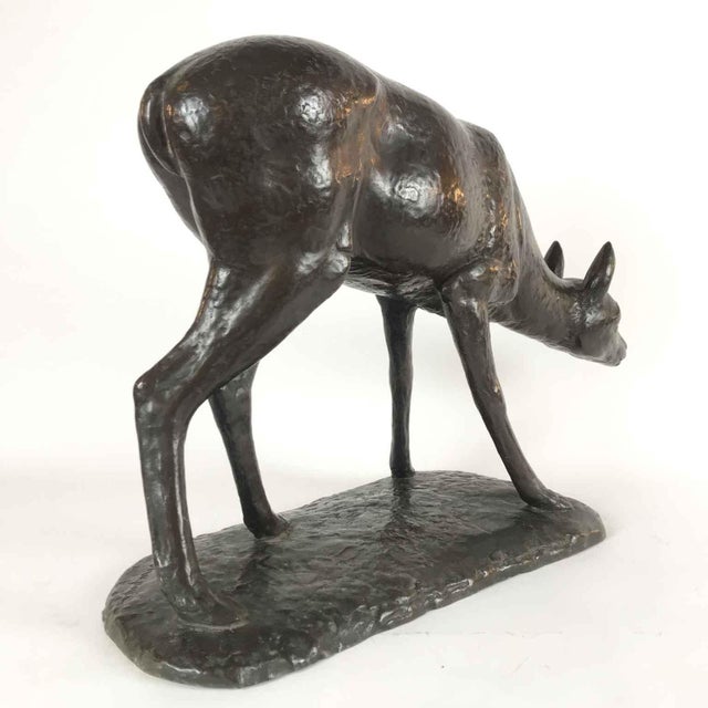 Francesco Buonapace, Fawn, 1930, Bronze For Sale - Image 6 of 12