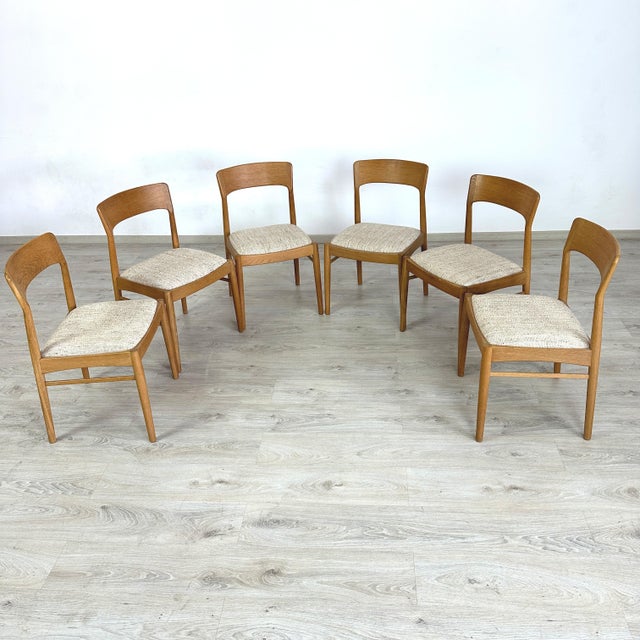 Mid-Century Modern Korup Stolefabrik Dining Chairs – Set of 6 For Sale - Image 3 of 11