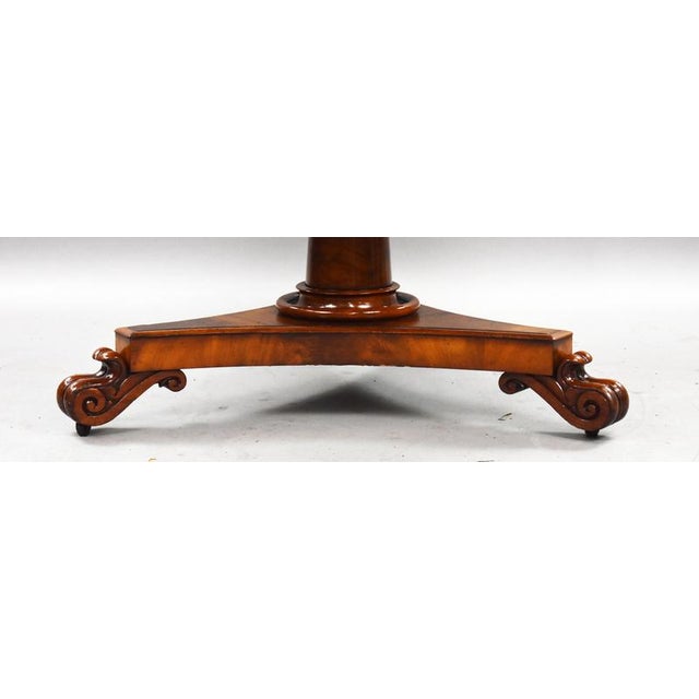 William IV Flame Mahogany Circular Breakfast Table, 1830 For Sale - Image 6 of 8