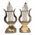 Vintage Brass Musical Harp Bookends a Pair For Sale