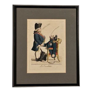 "La Consultation", Political Engraving, France, Early 19th Century