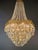 Pair of1950s Brass Empire Sac a Pearl Chandelier Crystal Lustre For Sale - Image 10 of 12