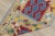 1970s Scandinavian Style Geometric Oushak Kilim Rug For Sale - Image 10 of 11