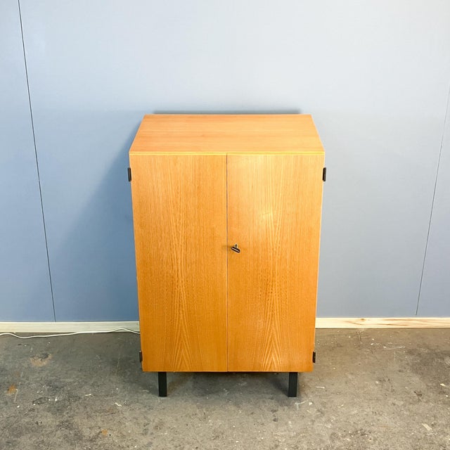 Wood Bauhaus Television Cabinet HFS 2 by Herbert Hirche for Braun, 1960s For Sale - Image 7 of 14