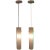 Pair of Plastic Cylinder Hanging Lights For Sale