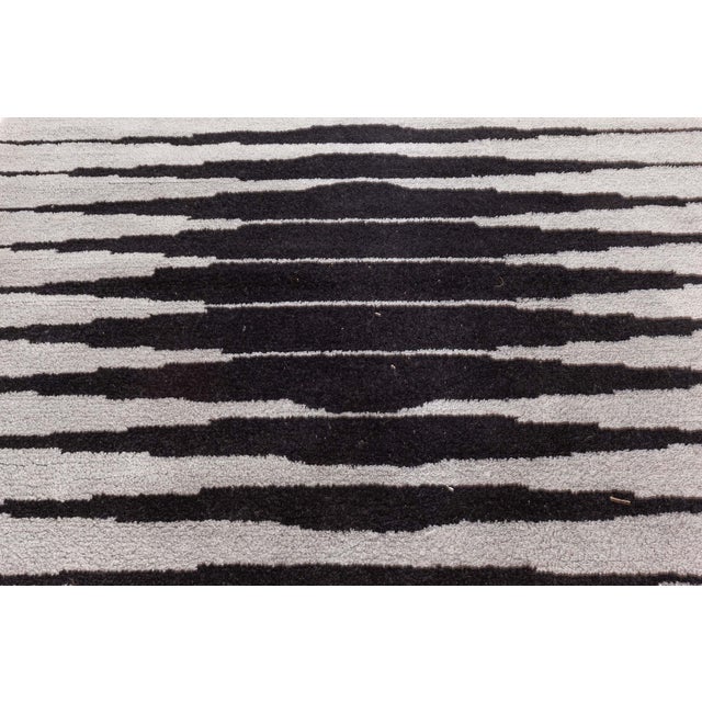 Art Deco Doris Leslie Blau Vintage Vasarely Rug by Victor Vasarely Capella-4 For Sale - Image 3 of 9