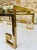 Brown Italian Modern Brass & Glass Side Tables, 1970s, Set of 2 For Sale - Image 8 of 18