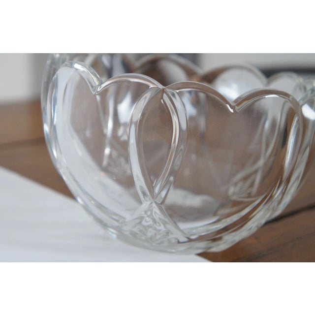 Glass Vintage Waterford Marquis Crystal Cut Romance Heart Bowl Candy Dish, Signed Germany For Sale - Image 7 of 9
