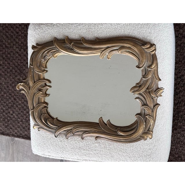 Ornate 1920s Plaster Mirror For Sale - Image 9 of 9