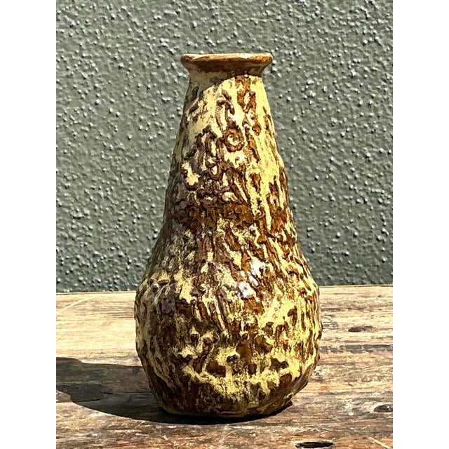 Vintage Original Drip Glaze Vase For Sale - Image 10 of 12