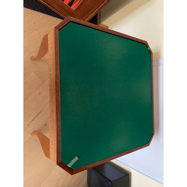 Hollywood Regency Inlaid Gaming Table, Italy, 1960s For Sale - Image 9 of 16