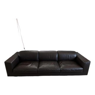 Brown Leather Sofa, Ascot by Montis, Dutch Design For Sale