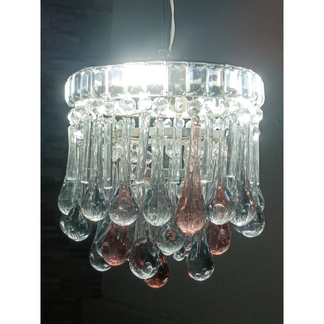 Murano Glass Teardrop Chandelier, 1960s For Sale - Image 6 of 10