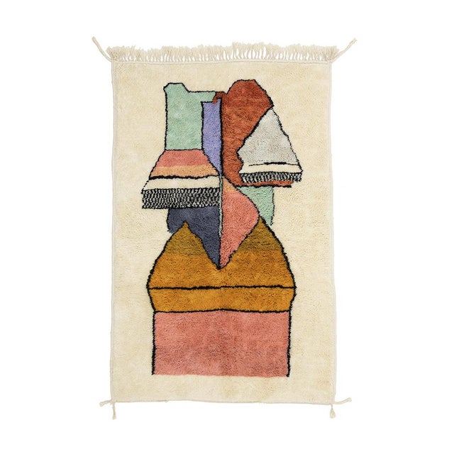 Hand-Knotted Wool Rug by Azele Studio For Sale - Image 12 of 12