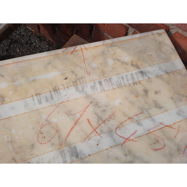 Mid 20th Century Italian Marble Top Side Tables - Set of 2 For Sale - Image 11 of 13