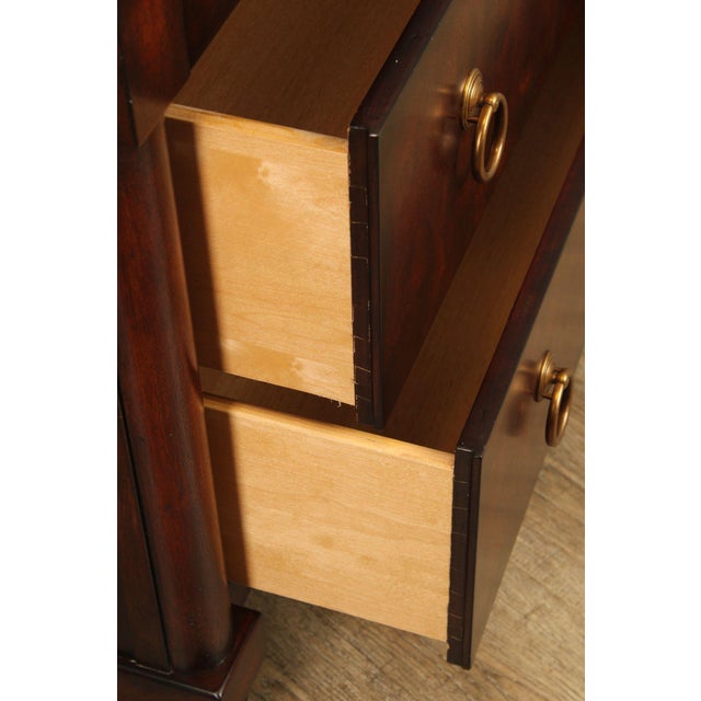 Bernhardt Bernhardt Empire Style Burlwood Chest of Drawers For Sale - Image 4 of 12