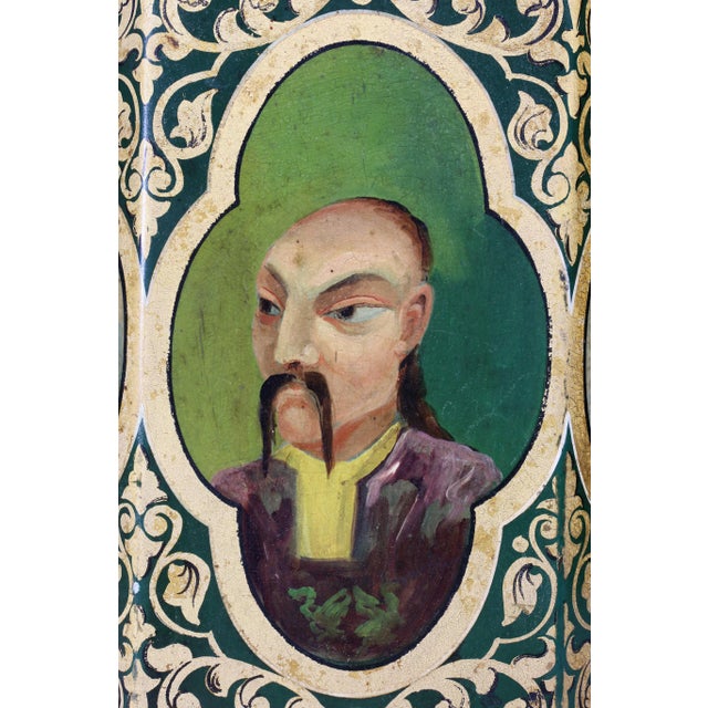 Victorian Victorian Tole Teacannisters - a Pair For Sale - Image 3 of 13