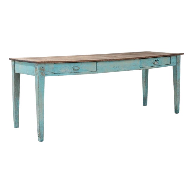 Early 20th Century French Wooden Dining Table For Sale