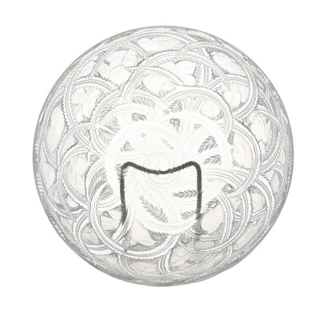 Contemporary 1930s Lalique Pinsons Crystal Bowl For Sale - Image 3 of 6