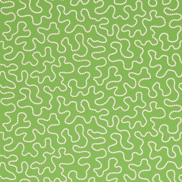 Harlequin Wiggle Wallpaper in Peridot/Rose Quartz For Sale