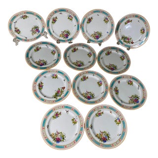 Late 19th Century Royal Doulton Bone China Dessert Plates -Set of 12 For Sale