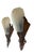 Original John C. Verdin art deco wall sconces are classic and will add architectural style to any home. This pair features...