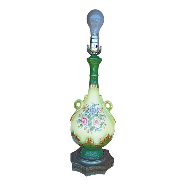 Vintage Murano Victorian Urn Lamp For Sale