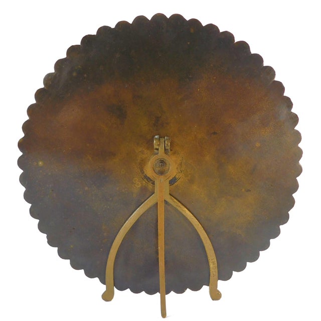 Brass Vintage Mid-Century Brass 100 Year Astrological Zodiac Calendar For Sale - Image 8 of 9