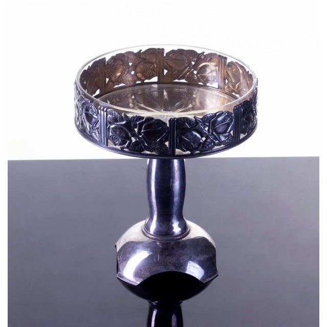 1920s Art Deco Pedestal Bowl, 1930s For Sale - Image 5 of 7