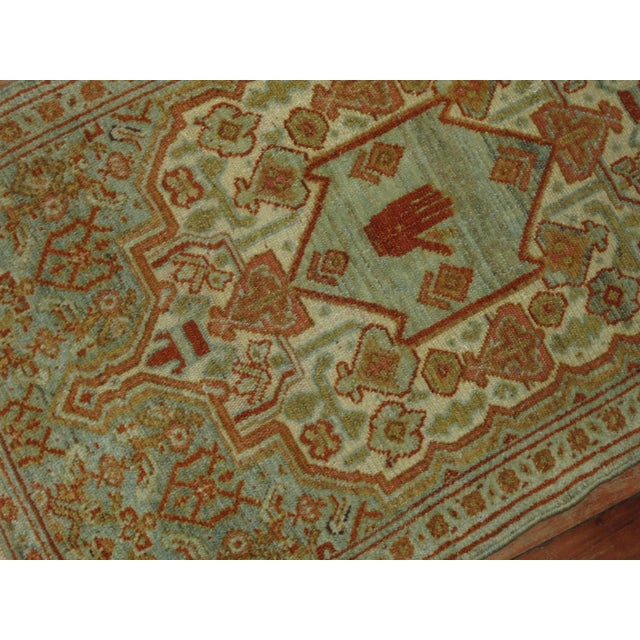 Textile 20th Century Antique Zabihi Collection Persian Hand Gesture Rug - 1'10" x 3' For Sale - Image 7 of 7