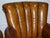 Animal Skin Vintage Art Deco Style Hand Dyed Leather Shell Chairs, Set of 2 For Sale - Image 7 of 17