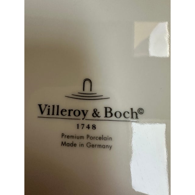 1950s Villeroy & Boch Serving 11.7"x 11.7" Platter "French Garden" Pattern Made in Germany For Sale In New York - Image 6 of 11