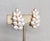 Mid-Century Modern Vintage 1958 Signed Crown Trifari Faux-Pearl "Calypso" Clip Earrings- 2 Pieces For Sale - Image 3 of 7