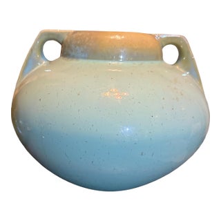 Vintage Fulper Art Pottery Double Handled 6.5" Vase For Sale