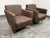 Modern Dellarobbia Regis Swivel Lounge Armchairs, Pair For Sale - Image 3 of 12