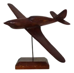 English Wooden Plane on Base, 1950s