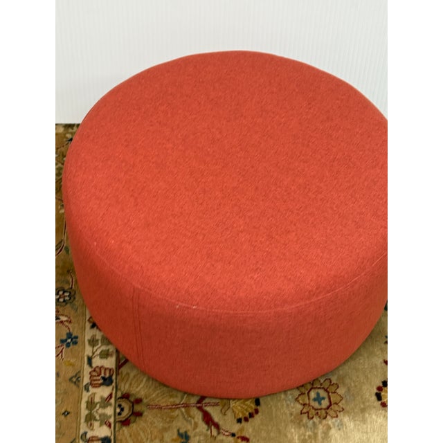Textile Sofacompany No.9 Ottoman, Red For Sale - Image 7 of 12