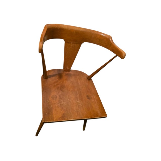 Mid Century Modern Paul McCobb Writing Desk With Custom Glass Top and Original Chair- 3 Pieces For Sale - Image 10 of 11