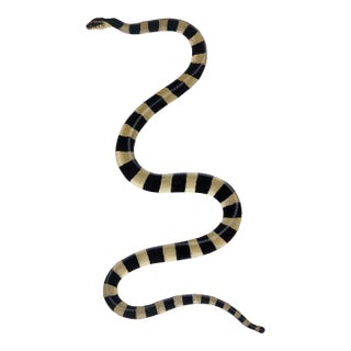 1782 Vintage Banded Snake Natural History Art Print by Bhawani Das - 12" X 18" For Sale