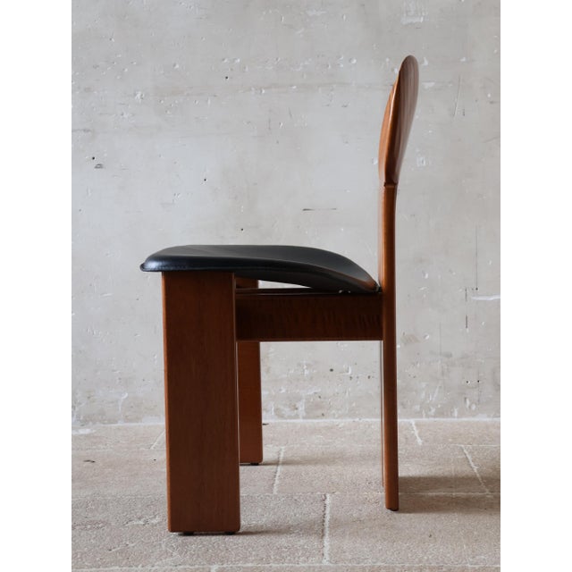 Wood Artona Series Africa Dining Chairs by Afra and Tobia Scarpa for Maxalto, 1980s, Set of 4 For Sale - Image 7 of 11