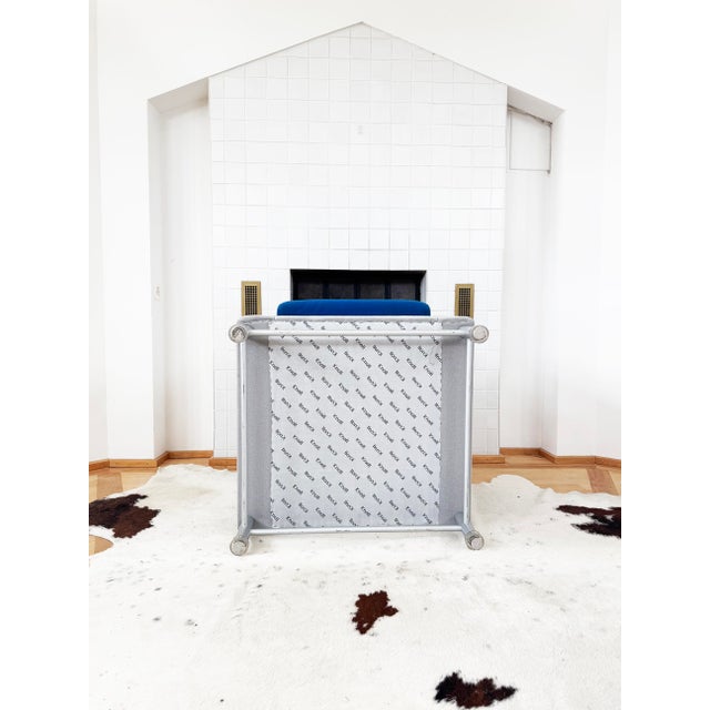 Metal Ettore Sottsass for Knoll, 1980s Eastside Club Lounge Chair For Sale - Image 7 of 10