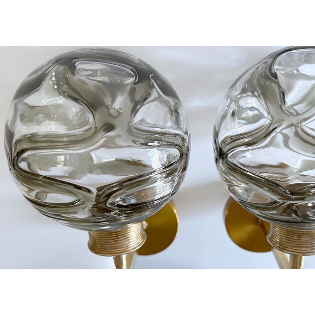 Mid-Century Modern Murano Glass Sconces from Doria Leuchten, 1970s, Set of 2 For Sale - Image 4 of 18