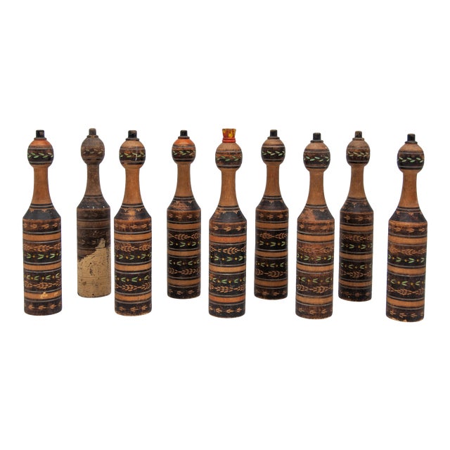 Mid 20th Century Rug Pins - Set of 9 For Sale