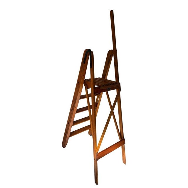 Early 20th Century Antique Foldable Library Stairs from Fa. Eikenberg & Zoon, Early 1900s For Sale - Image 5 of 11
